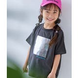 005-スクエア1-ブラック | 綿100％ デビラボ×【きらっとメタリック】 ガールズ | devirock