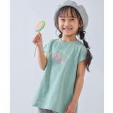 009-シェル-Sミント | 綿100% デビラボ プリントチュニックTシャツ | devirock