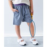 ブルーグレー | シワになりにくい ウエスト切り替え ハーフパンツ | devirock