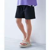 ブラック | 防汚 ワンポイントハーフパンツ 子供服 | devirock