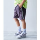 パープルグレー | よくばりストレッチ ツイル ラインハーフパンツ | devirock