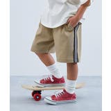 Dベージュ | よくばりストレッチ ツイル ラインハーフパンツ | devirock