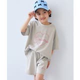 006-heart-Lグレー | 【ひやシャリ】接触冷感 普段使いもしやすいパジャマ 子供服 | devirock