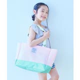 003-ピーチ | 洗濯できるポーチ付き 防水プールバッグ 子供服 | devirock