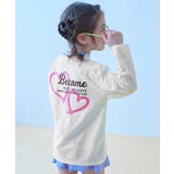 003-ハート-ホワイト | UVカット Tシャツ型 長袖ラッシュガード | devirock