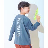 005-ロゴ-ブルーグレー | UVカット Tシャツ型 長袖ラッシュガード | devirock