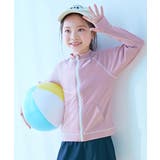 006-ピンク | UVカット 無地 長袖ジップラッシュガード | devirock