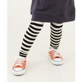 008-ボーダー-ブラック | 10分丈天使のレギンス 子供服 キッズ | devirock