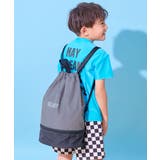 チャコール | ランドセルの上から背負える 2層式プールバッグ ナップサック | devirock