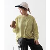 Sイエロー | 綿100% お洗濯してもよれにくいビッグシルエット 袖リブ大人長袖Tシャツ | devirock