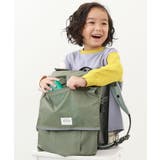 005-Lカーキ | たくさん収納できる 撥水ランドセルカバー リフレクター付き | devirock