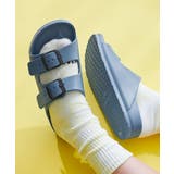 ブルーグレー | カラフル ツーバンドサンダル 子供服 | devirock