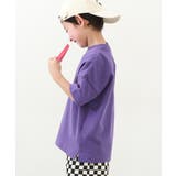 バイオレット | 綿100%お洗濯してもよれにくい ビッグシルエット 半袖Tシャツ | devirock