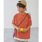 Dオレンジ | 綿100%お洗濯してもよれにくい ビッグシルエット 半袖Tシャツ | devirock