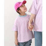 003-ピンク | 綿100%お洗濯してもよれにくい ビッグシルエット ボーダー半袖Tシャツ | devirock