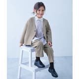 002-Dグレージュ | フォーマル ノーカラージャケット セットアップ | devirock