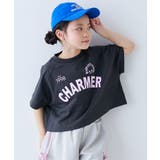 003-ラグラン-スミクロ | えらべるデザイン ガールズ 半袖Tシャツ | devirock