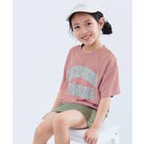 003-カレッジ-Sピンク | 涼感サラッとメッシュ×デビラボ プリント 半袖Tシャツ | devirock