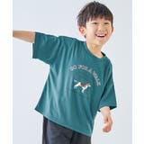 006-ドッグ-ハンターグリーン | 涼感サラッとメッシュ×デビラボ プリント 半袖Tシャツ | devirock