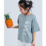 007-ロゴ-ダスティブルー | 涼感サラッとメッシュ×デビラボ プリント 半袖Tシャツ | devirock