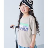 015-山-Lグレー | 涼感サラッとメッシュ×デビラボ プリント 半袖Tシャツ | devirock