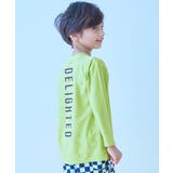 002-ロゴ-Lイエローグリーン | UVカット Tシャツ型 長袖ラッシュガード | devirock