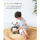 すぽっと着られる 着心地やわらか 総柄プリントおやすみ甚平 | devirock | 詳細画像6 