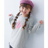 002-ハート-セージ | 綿100% デビラボプリント 長袖チュニック | devirock