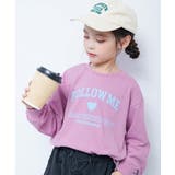 002-ハート-モーブピンク | 綿100％ デビラボガールズ プリント長袖Tシャツ | devirock