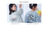 綿100% デビラボガールズ BIGシルエットプリント袖リブ長袖Tシャツ | devirock | 詳細画像5
