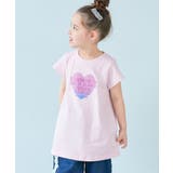 001-ハート‐さくらピンク | 綿100% デビラボ プリントチュニックTシャツ | devirock