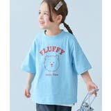004-ベア‐クリアブルー | 綿100% デビラボガールズ BIGシルエットプリント半袖Tシャツ | devirock