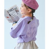 012-ハート-Sバイオレット | 綿100% デビラボガールズ BIGシルエットプリント半袖Tシャツ | devirock