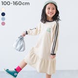 裾フリル サイドラインレース 長袖ワンピース | devirock | 詳細画像1 