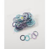 005-ブルー系 | ぎざぎざ ヘアゴムセット 子供服 | devirock