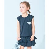 001-小ロゴ-ブラック | ひやシャリ 接触冷感 ロゴタンクトップ＋スカパン | devirock