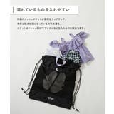 メッシュ切り替え ガールズプールバッグ ナップサック | devirock | 詳細画像2 