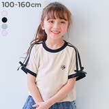 リボン付き サイドライン ミニ丈半袖Tシャツ | devirock | 詳細画像1