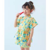 010-ブーケ-イエロー | えらべるデザイン ペプラム ガールズ甚平 | devirock