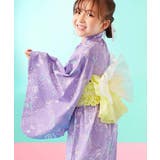 002-シェル-パープル | ふわっと立体2重帯 1人でも着られる着付け簡単 すぽっとワンピース型浴衣 | devirock