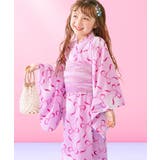 003-リボン-ピンク | ふわっと立体2重帯 1人でも着られる着付け簡単 すぽっとワンピース型浴衣 | devirock