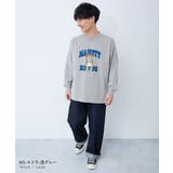 綿100％大人デビラボ プリント袖リブ長袖Tシャツ 子供服 | devirock | 詳細画像12 