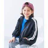 011-ライン-ブラック | 水はじく撥水ナイロン ライントラックジャケット セットアップ可能 | devirock