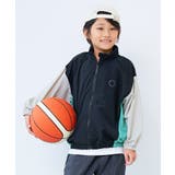 003-ブラック-エメラルド | 水はじく 撥水ナイロン フードが収納できるウインドブレーカー | devirock