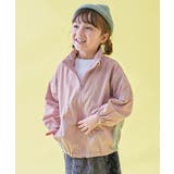 005-ダスティピンク-Lグレー | 水はじく 撥水ナイロン フードが収納できるウインドブレーカー | devirock