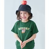 007-クマ-ボトルグリーン | 綿100%デビラボ BOXシルエット プリント半袖Tシャツ | devirock