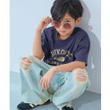 005-ロゴ3-Sネイビー | 綿100％デビラボ BIGシルエット プリント半袖Tシャツ | devirock