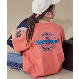 015-ロゴ2-ソフトコーラル | 綿100％デビラボ スーパーBIGシルエット プリント半袖Tシャツ | devirock