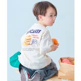 005-パンケーキ-オフホワイト | 綿100％ デビラボ×モーニング フォトプリント半袖Tシャツ | devirock