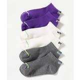 001-マルチ1 | 3足セット ネオンカラーメッシュ切り替え スニーカー丈ソックス | devirock